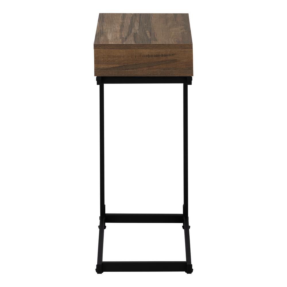 Cordelia - Accent Table C-shaped End Side Snack Storage Drawer Living Room