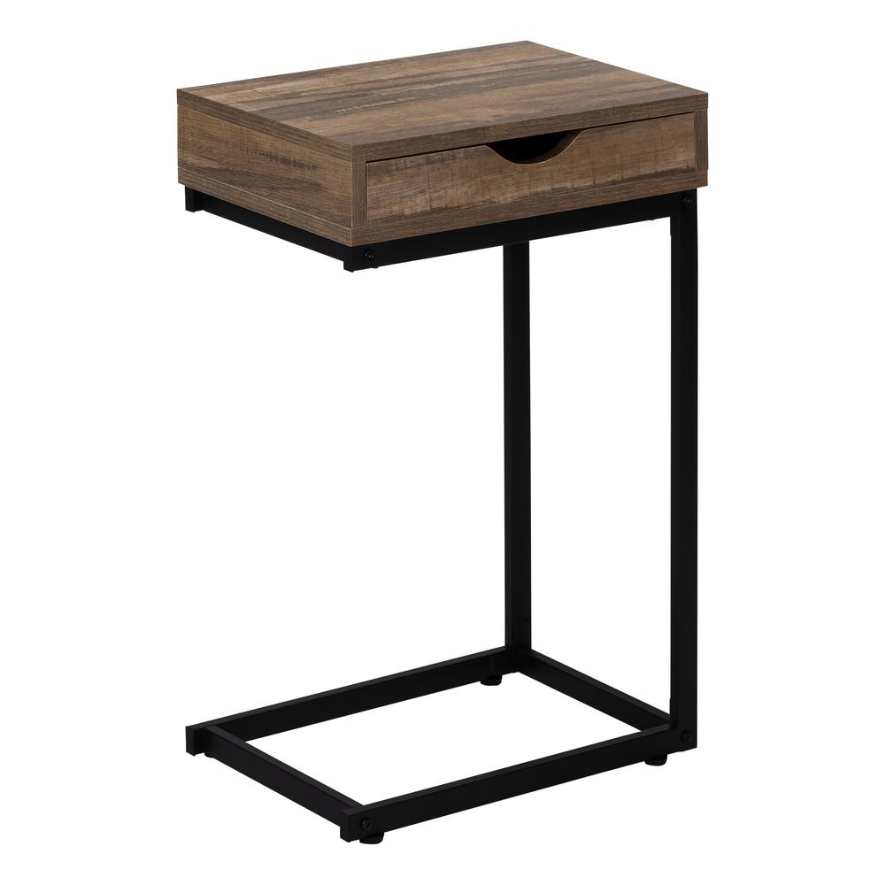 Cordelia - Accent Table C-shaped End Side Snack Storage Drawer Living Room
