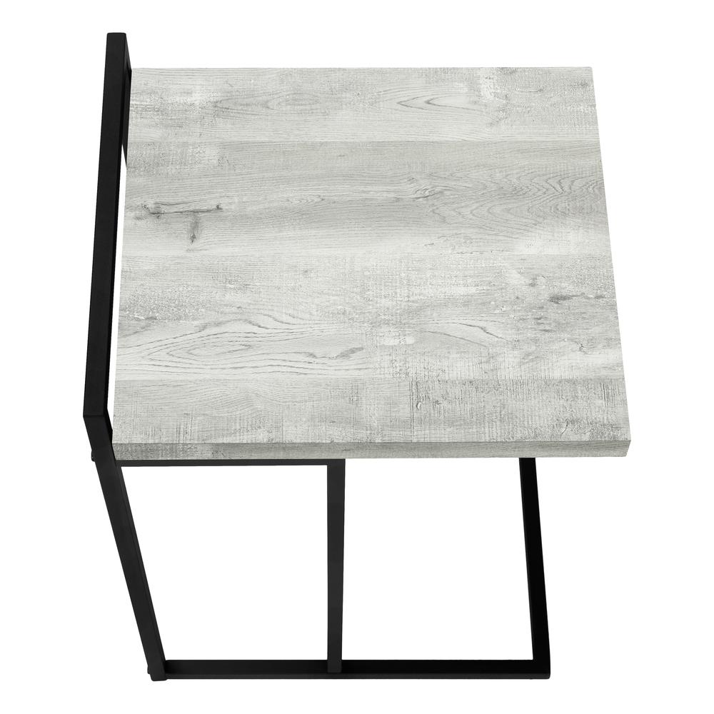 Lisette - Accent Table C-shaped End Side Snack Living Room Bedroom Grey