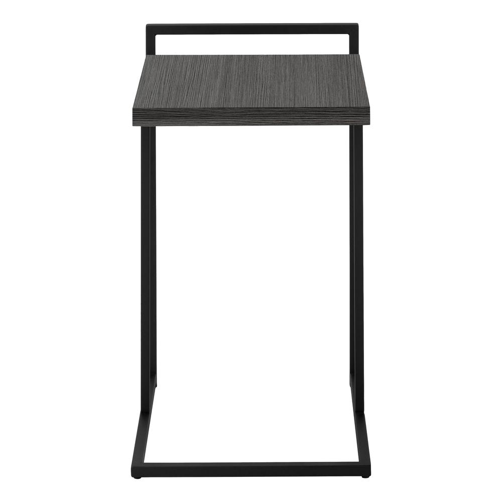 Kalinda - Accent Table C-shaped End Side Snack Living Room Bedroom Grey