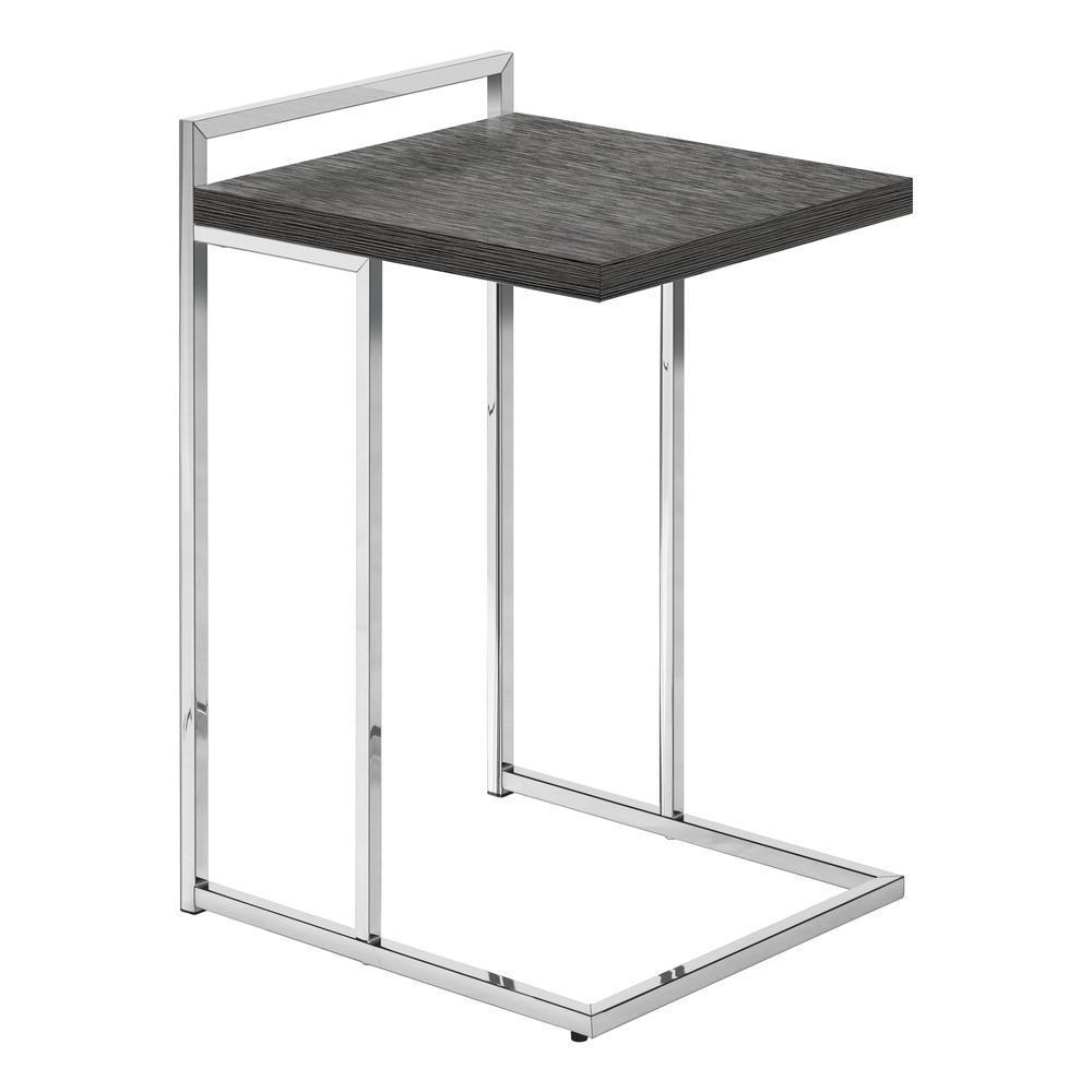 Catia - Accent Table C-shaped End Side Snack Living Room Bedroom Grey
