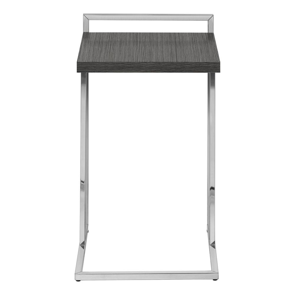 Catia - Accent Table C-shaped End Side Snack Living Room Bedroom Grey