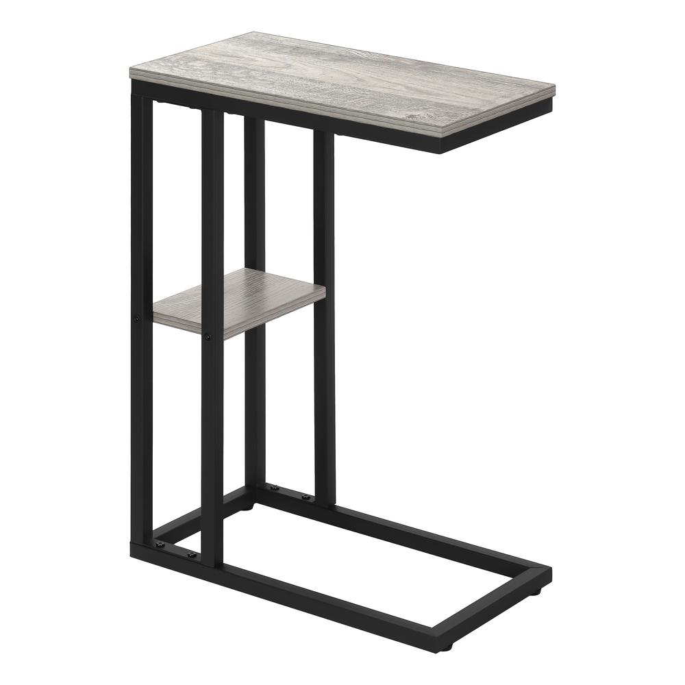 Embla - Accent Table C-shaped End Side Snack Living Room Bedroom Grey