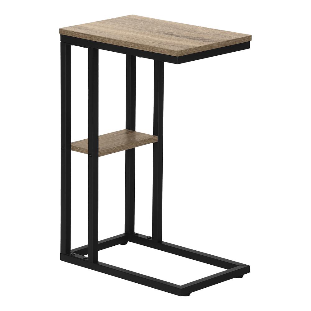 Tamsin - Accent Table C-shaped End Side Snack Living Room Bedroom Brown