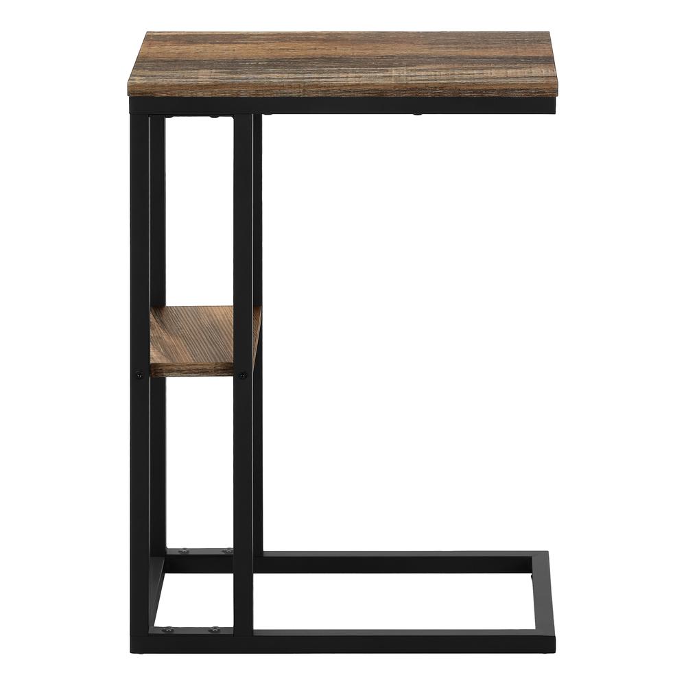 Rayner - Accent Table C-shaped End Side Snack Living Room Bedroom Brown