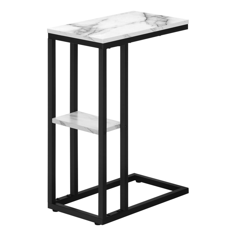 Mirna - Accent Table C-shaped End Side Snack Living Room Bedroom White