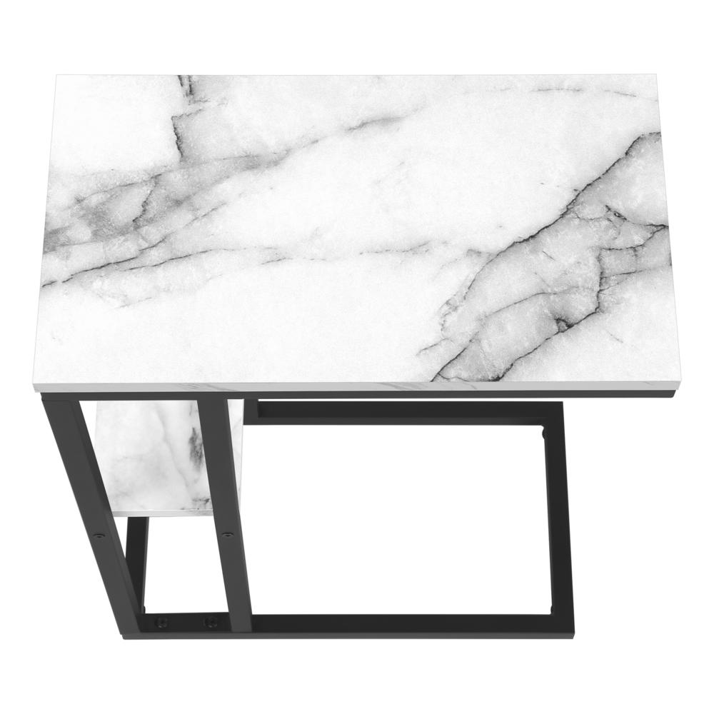 Mirna - Accent Table C-shaped End Side Snack Living Room Bedroom White