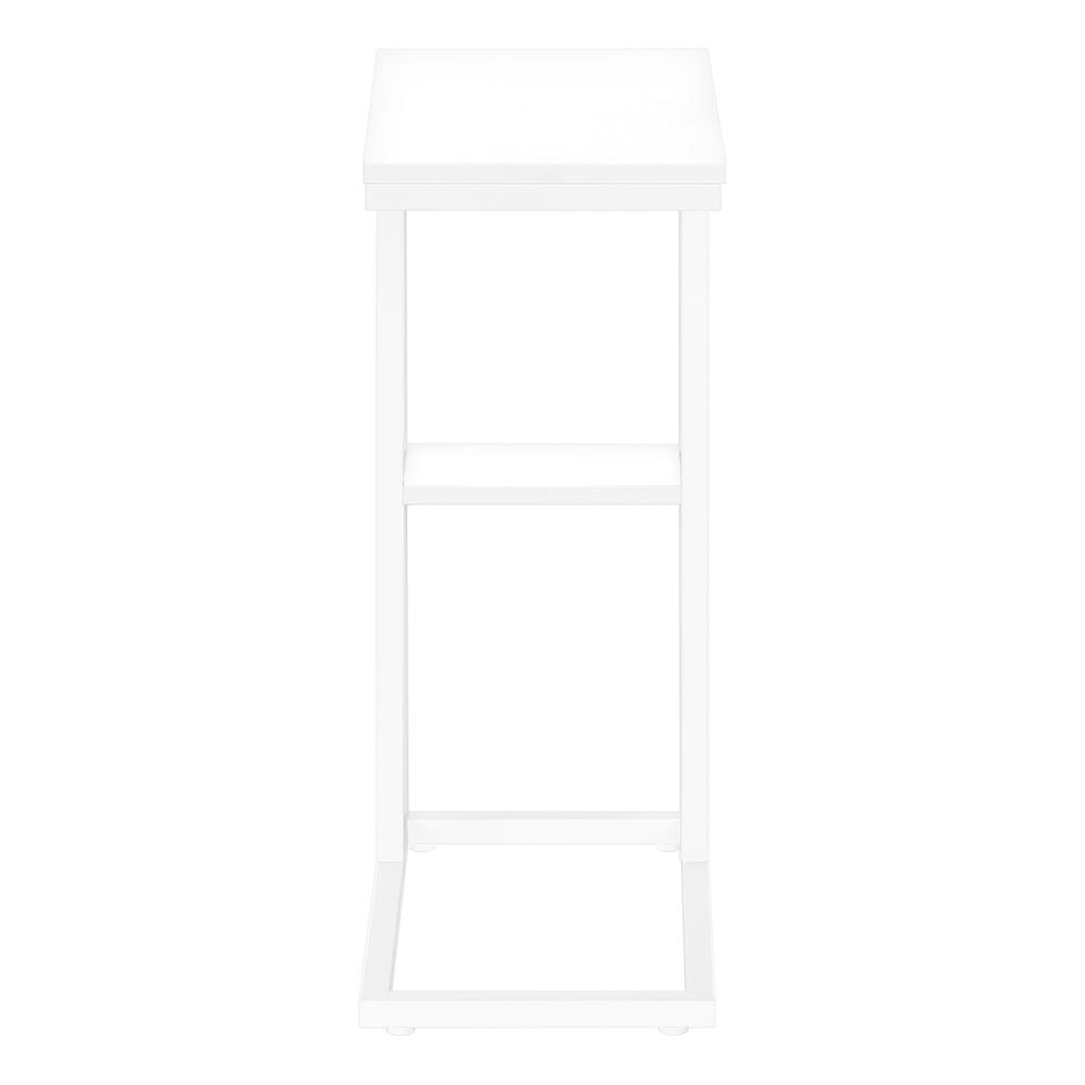 Theron - Accent Table C-shaped End Side Snack Living Room Bedroom White