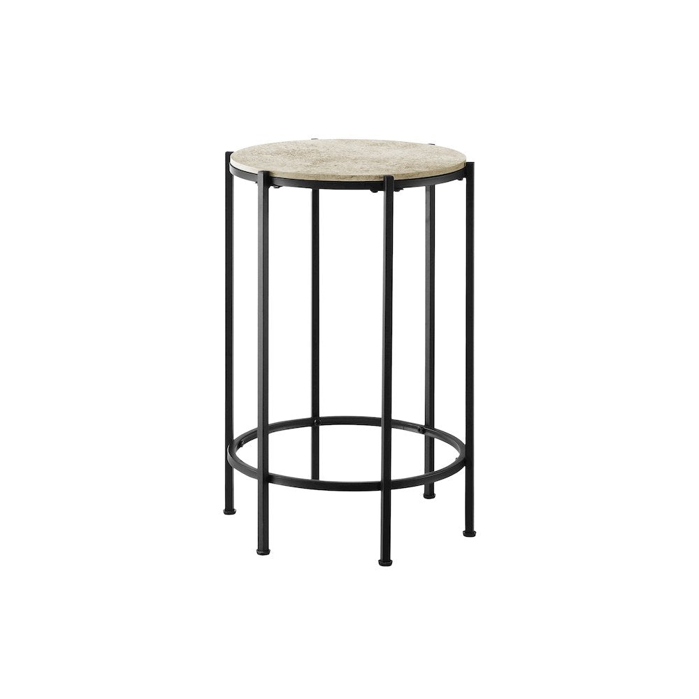 Larsen - Accent Table End Round Side Table Small Lamp Living Room