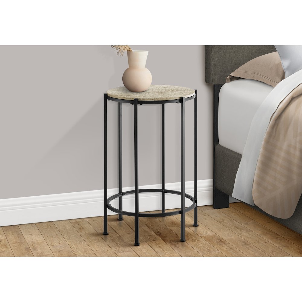 Larsen - Accent Table End Round Side Table Small Lamp Living Room