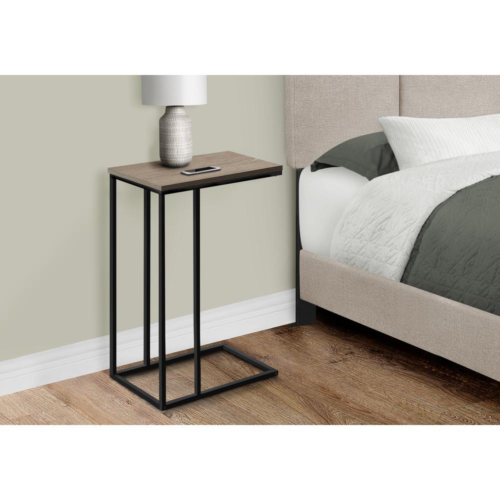 Avara - Accent Table C-shaped End Side Snack Living Room Bedroom Brown