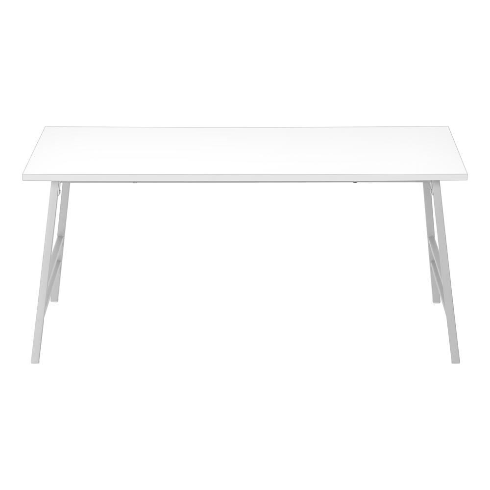 Bisset - Coffee Table Accent Cocktail Rectangular Living Room 40"L White Laminate
