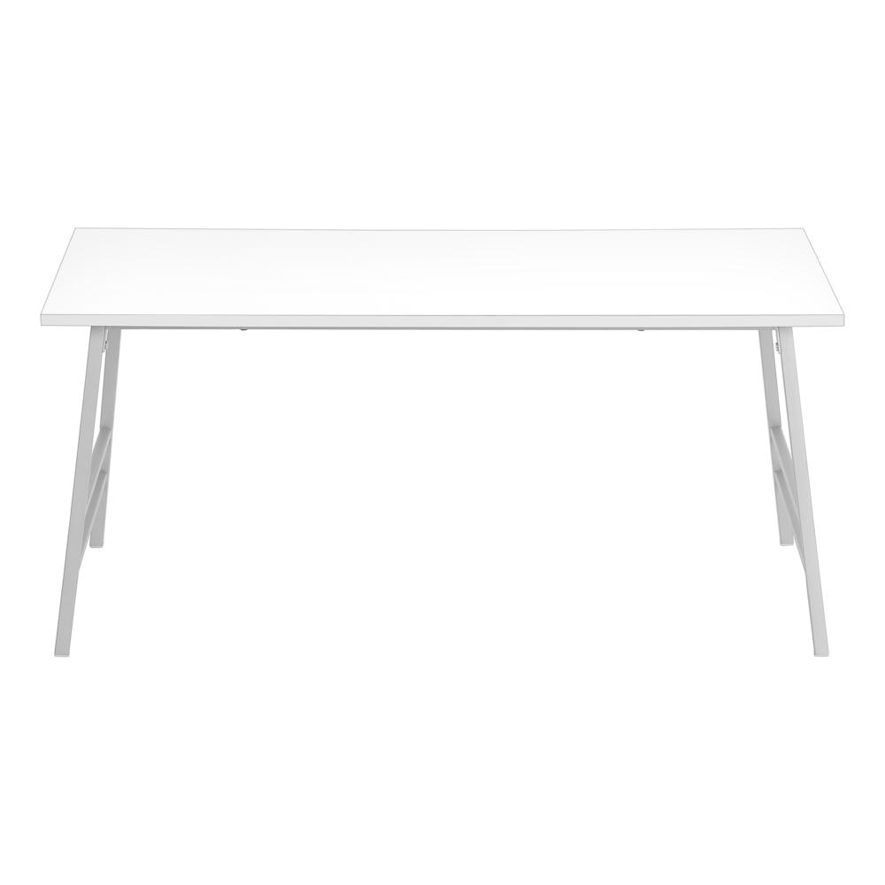 Bisset - Coffee Table Accent Cocktail Rectangular Living Room 40"L White Laminate