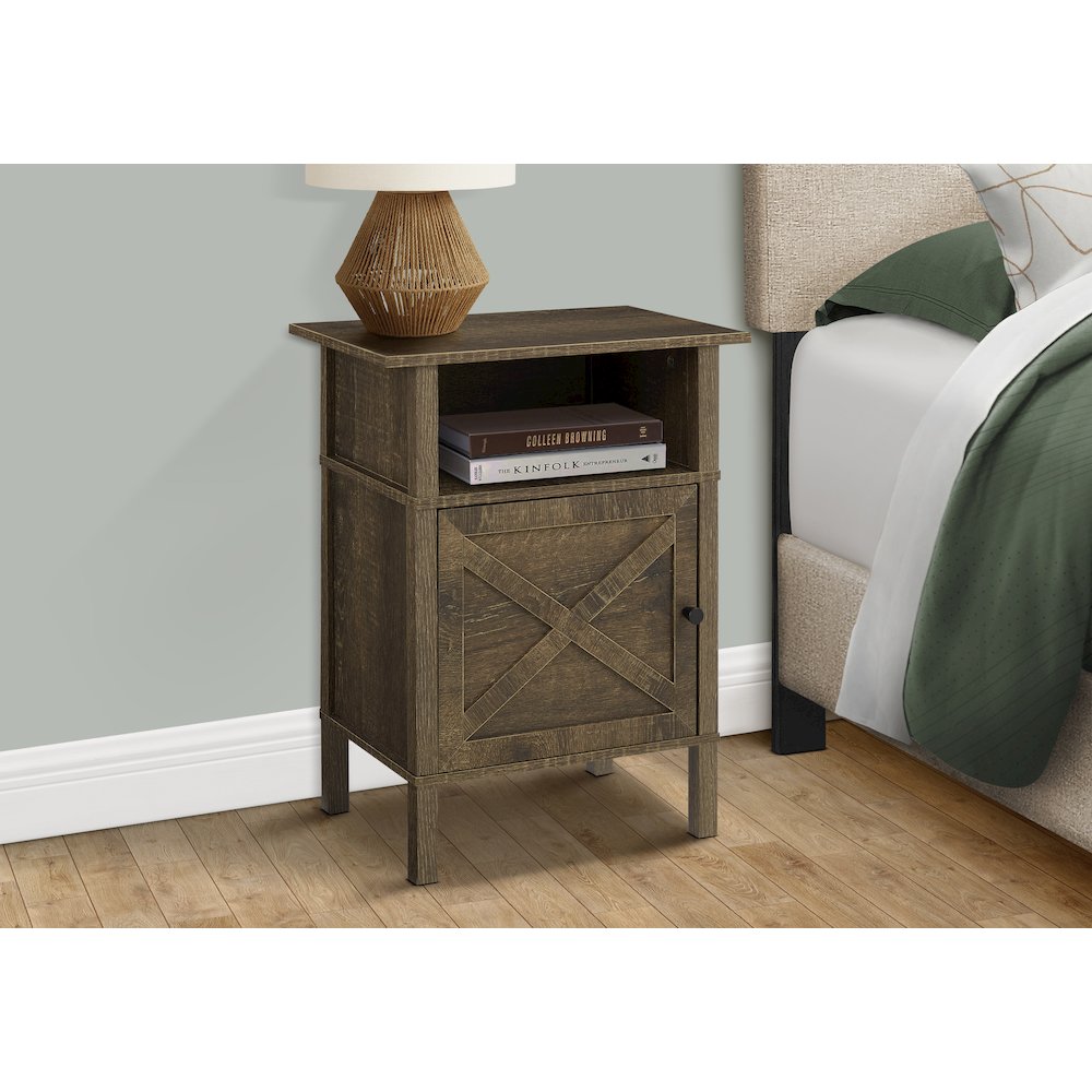 Alona - Accent Table Side Table End Living Room Small Storage Dark
