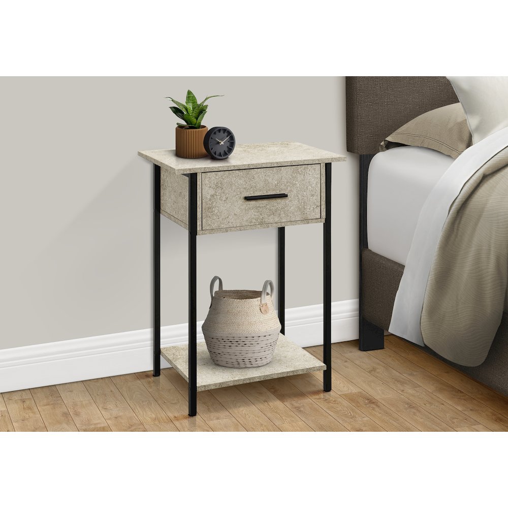 Sarine - Accent Table 2 Tier End Lamp Living Room Side Table