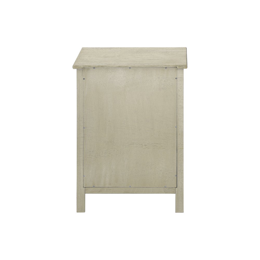 Ansa - Accent Table End Side Table 2 Tier Bedroom Nightstand Lamp