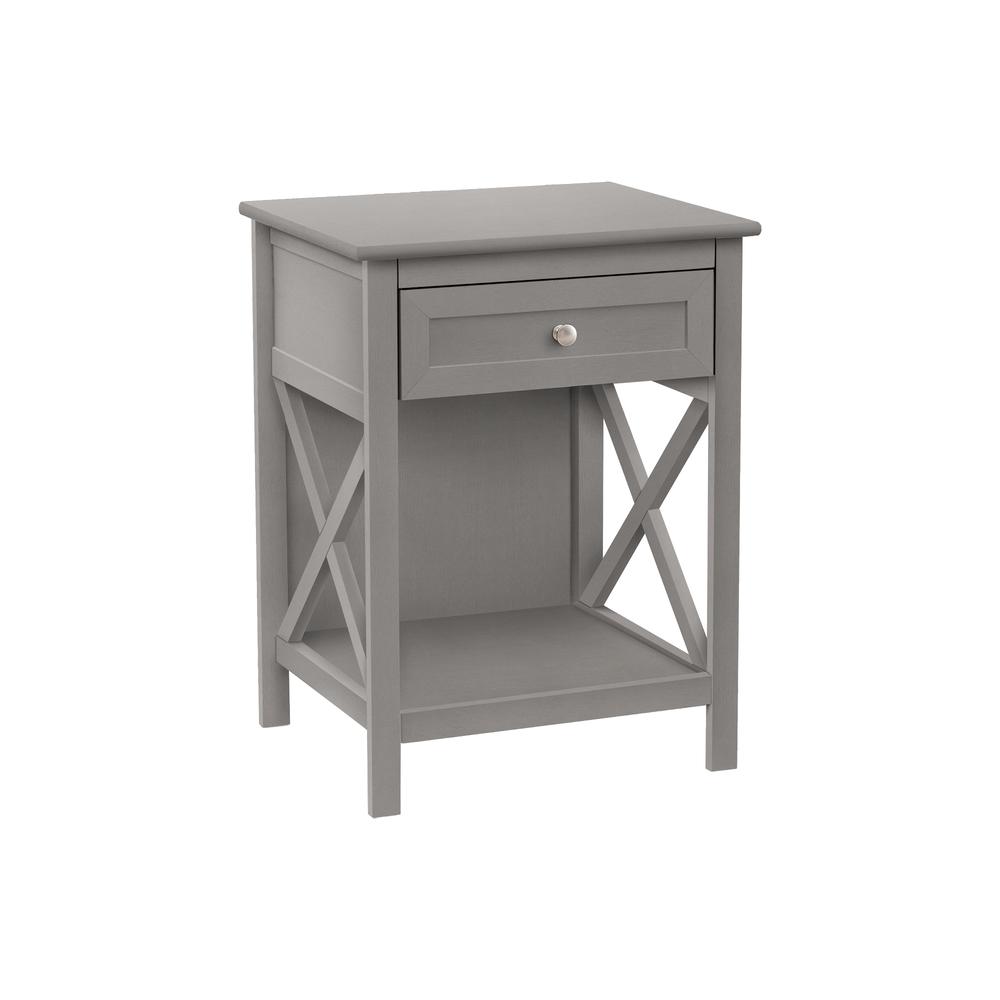 Marieke - Accent Table End Side Table 2 Tier Bedroom Nightstand Lamp
