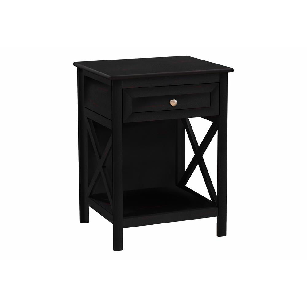 Veles - Accent Table End Side Table 2 Tier Bedroom Nightstand Lamp