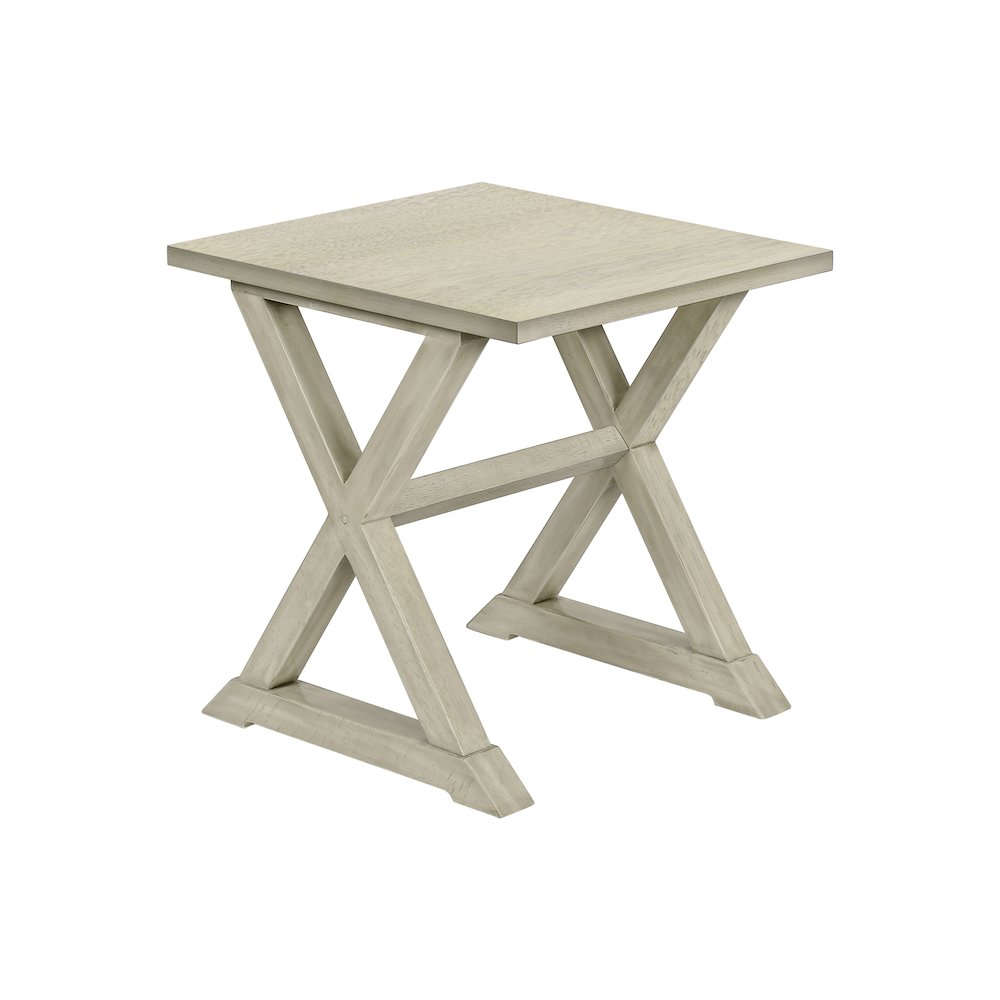 Toveli - Accent Table End Side Table Square Nightstand Bedroom Lamp Antique