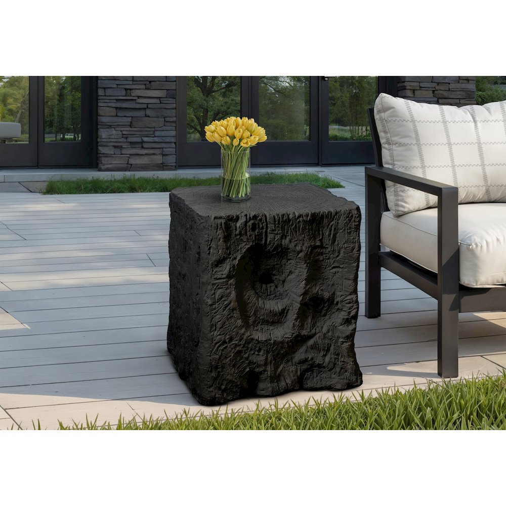 Elin - Accent Table 25"H Indoor Or Outdoor End Nightstand Side Table