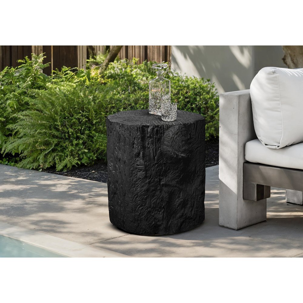 Belen - Accent Table 25"H Indoor Or Outdoor Drum End Nightstand Round