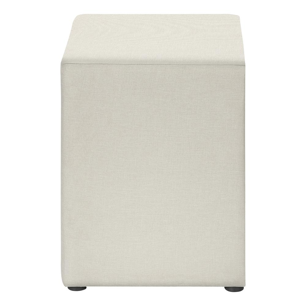 Alke - Nightstand Nightstand End Side Lamp Storage Drawer Bedroom Upholstered Beige