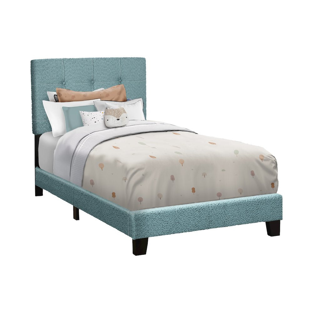 Livinia - Bed Twin Size Upholstered Bedroom Frame Only Youth Teen Juvenile