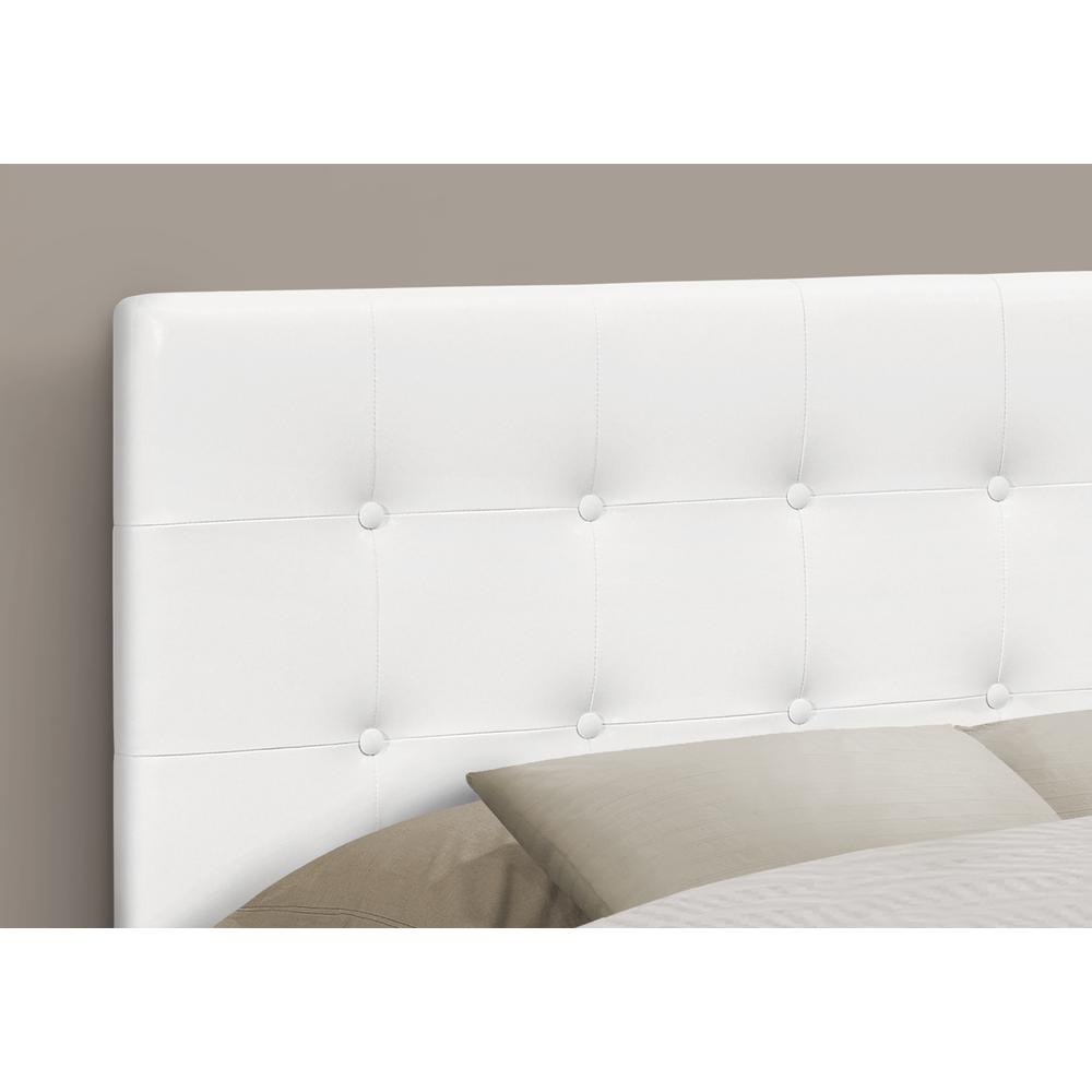 Darla - Bed Headboard Only Full Size Bedroom Upholstered White Leather Look