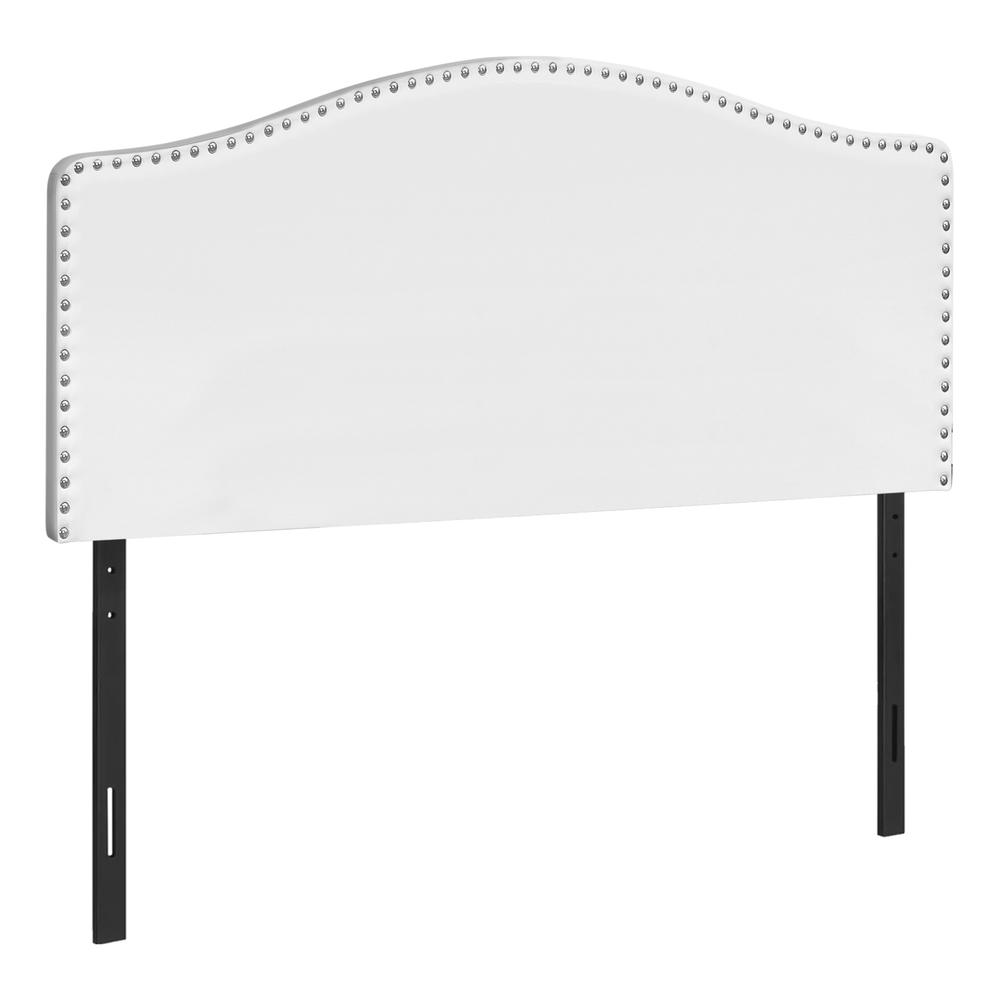 Calista - Bed Headboard Only Queen Size Bedroom Upholstered White Leather Look