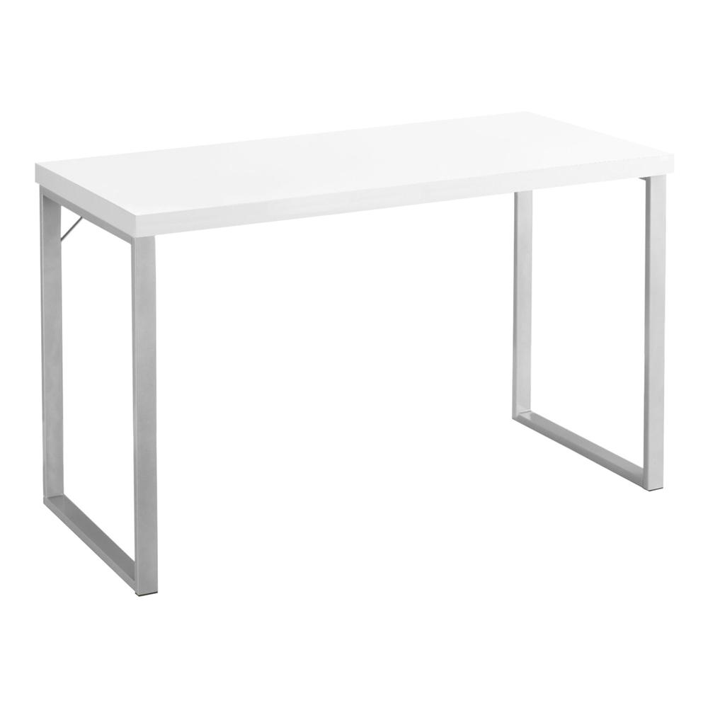 Nada - Computer Desk Home Office Laptop 48"L Work White Laminate Grey