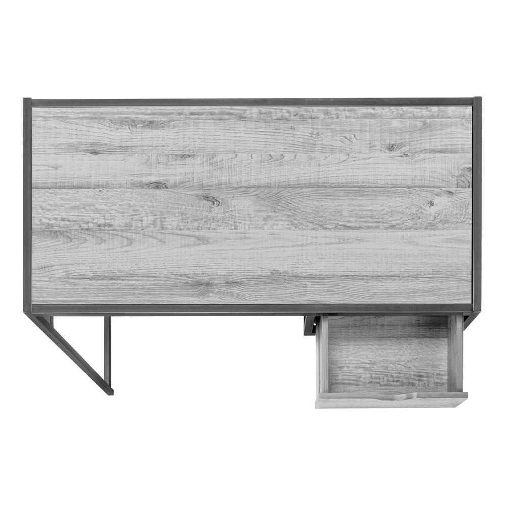 Kasia - Computer Desk Home Office Laptop Storage Drawer 42"L Work Grey