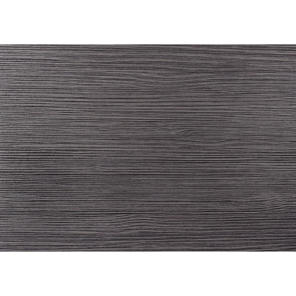 Hallan - Computer Desk Home Office Laptop 48"L Work Grey Laminate Black