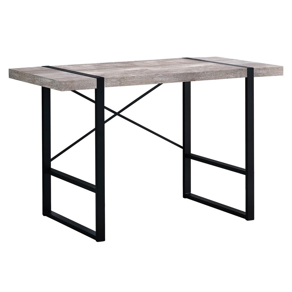 Fenton - Computer Desk Home Office Laptop 48"L Work Beige Laminate Black