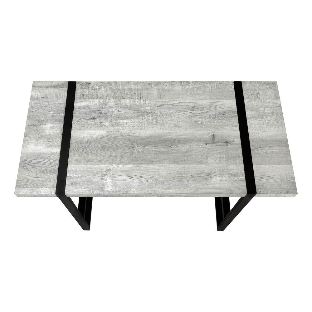 Gervais - Computer Desk Home Office Laptop 48"L Work Grey Laminate Black