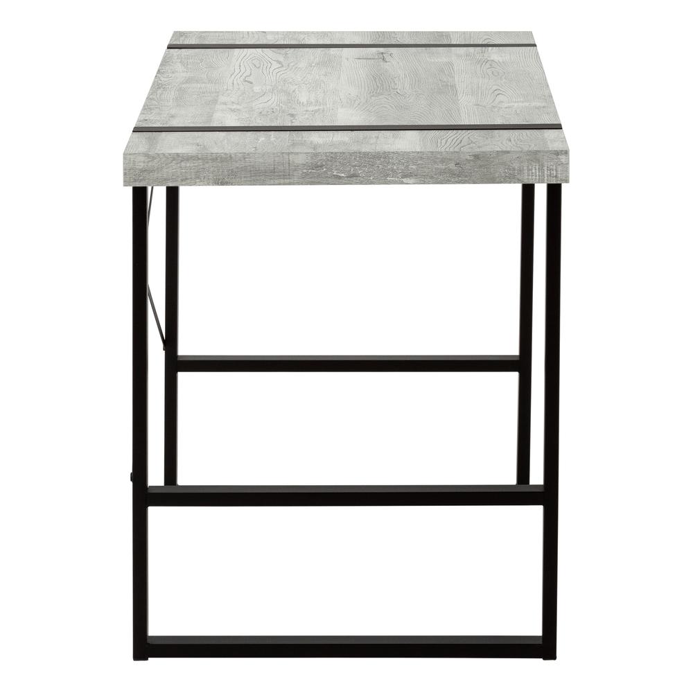 Gervais - Computer Desk Home Office Laptop 48"L Work Grey Laminate Black