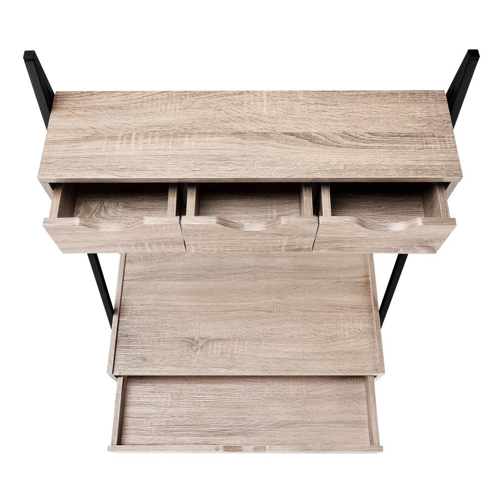 Alessa - Computer Desk Home Office Laptop Leaning Storage Drawers 32"L Work