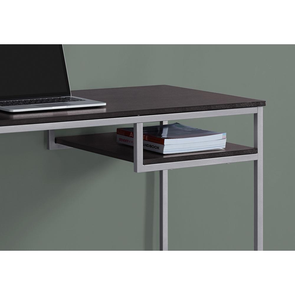 Glover - Computer Desk Home Office Laptop 48"L Work Brown Laminate Grey