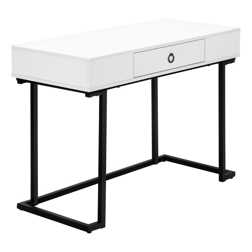 Nicola - Computer Desk Home Office Laptop Storage Drawers 42"L Work Glossy