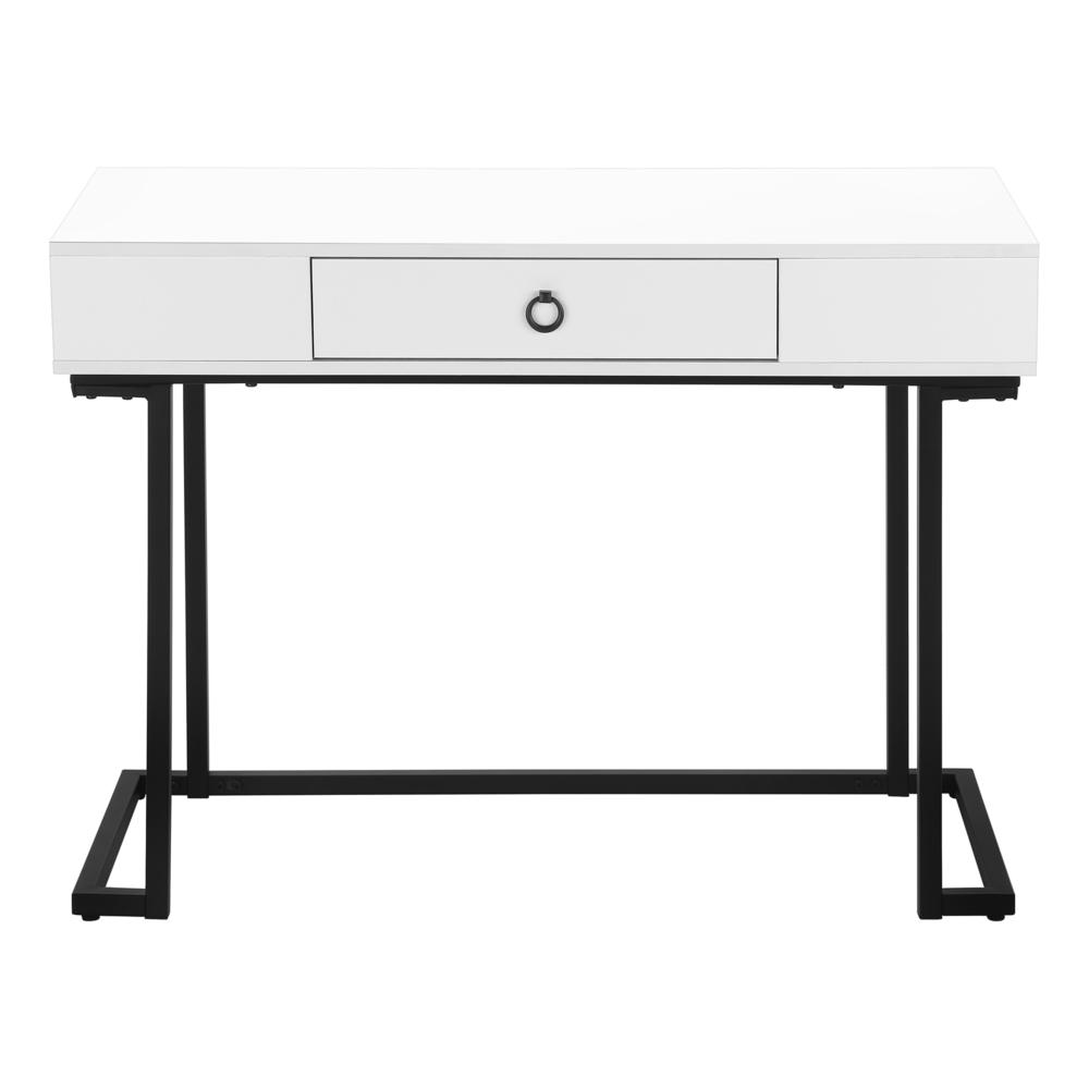 Nicola - Computer Desk Home Office Laptop Storage Drawers 42"L Work Glossy