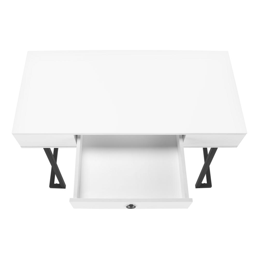 Nicola - Computer Desk Home Office Laptop Storage Drawers 42"L Work Glossy