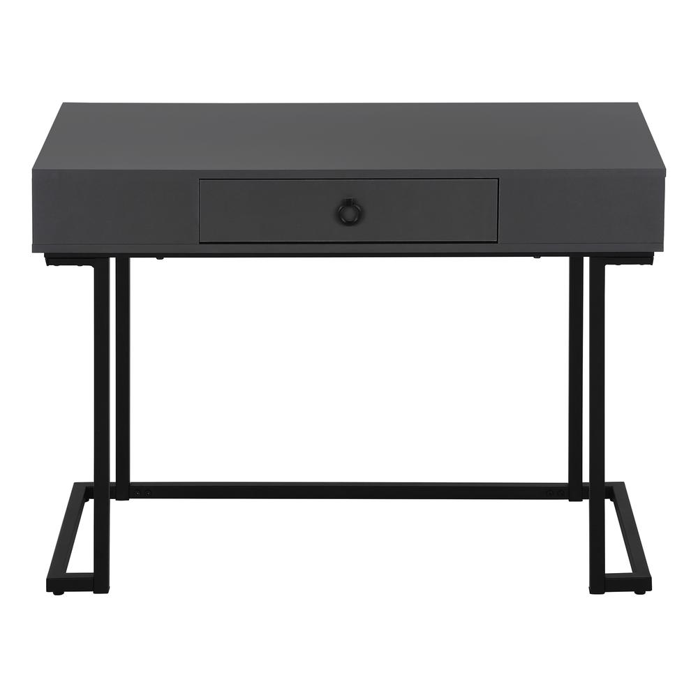 Roldan - Computer Desk Home Office Laptop Storage Drawers 42"L Work Grey