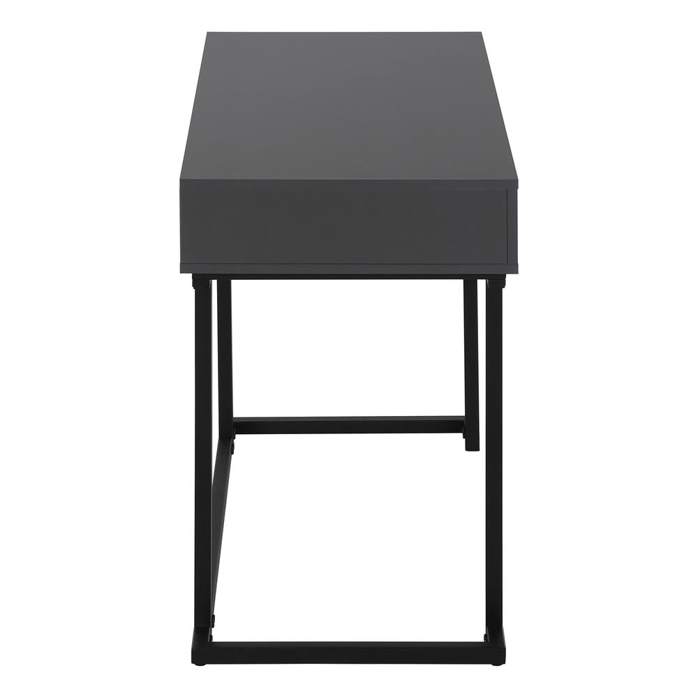 Roldan - Computer Desk Home Office Laptop Storage Drawers 42"L Work Grey