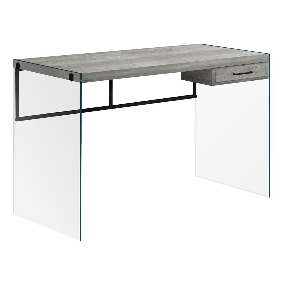 Becker - Computer Desk Home Office Laptop Storage Drawers 48"L Work Grey