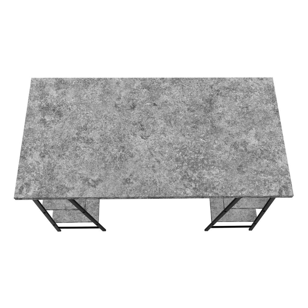 Yana - Computer Desk Home Office Laptop Storage Shelves 48"L Work Grey