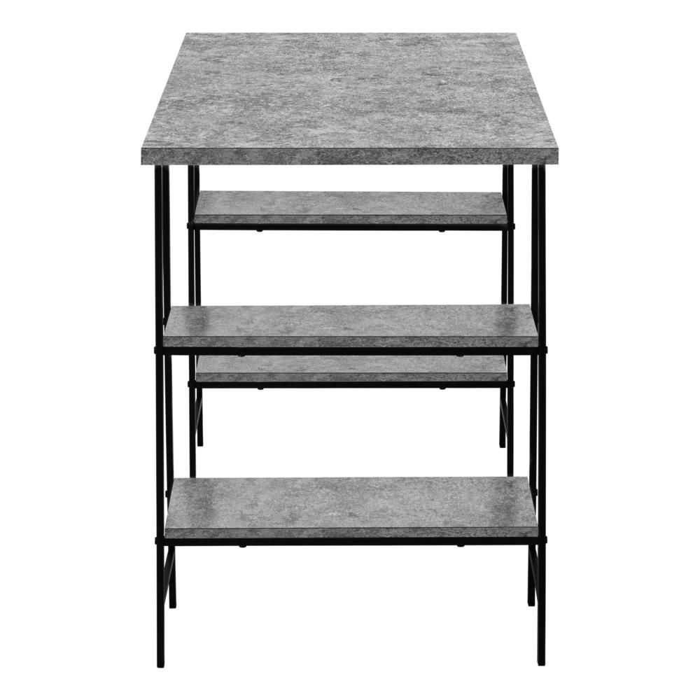 Yana - Computer Desk Home Office Laptop Storage Shelves 48"L Work Grey