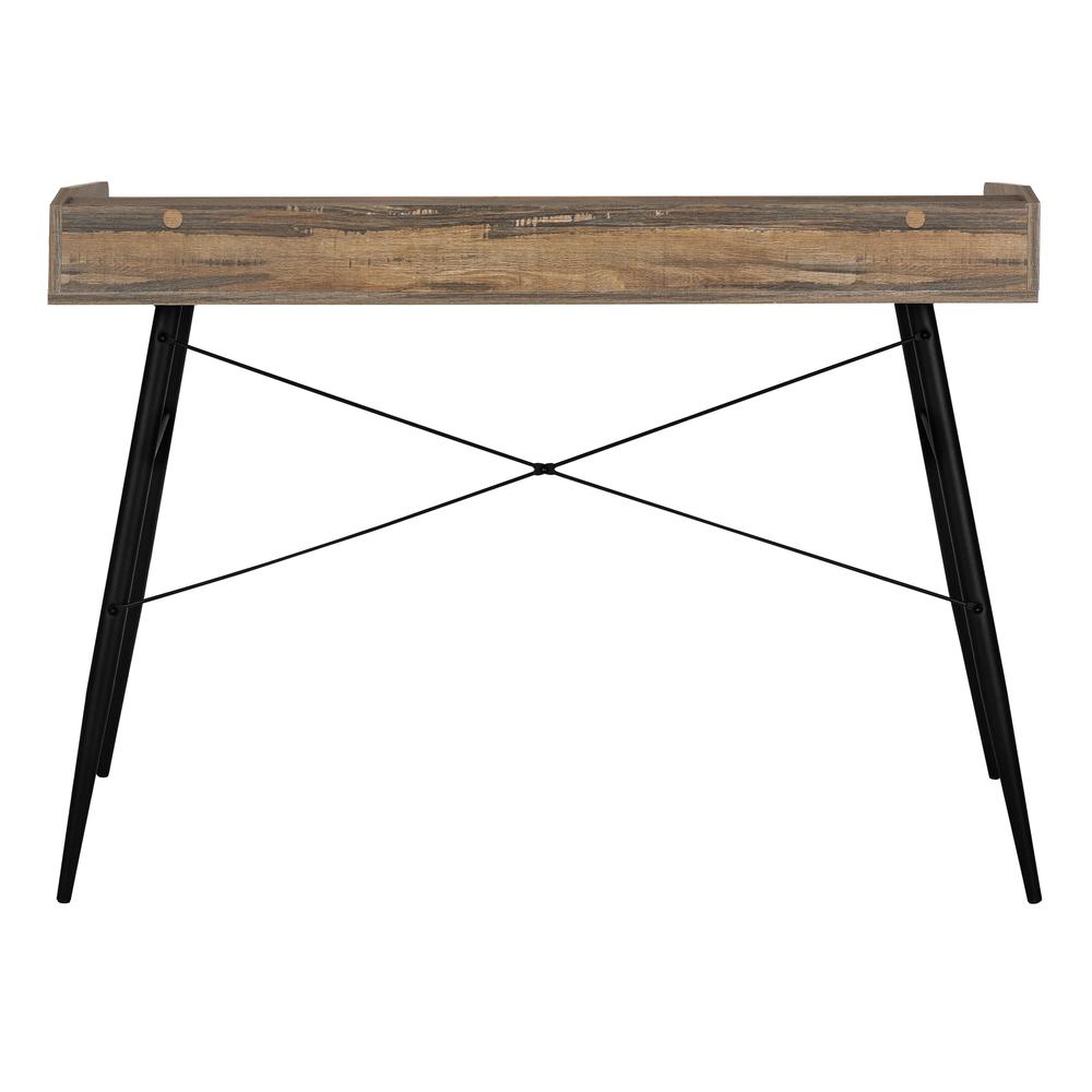 Zala - Computer Desk Home Office Laptop Storage Shelves 48"L Work Brown