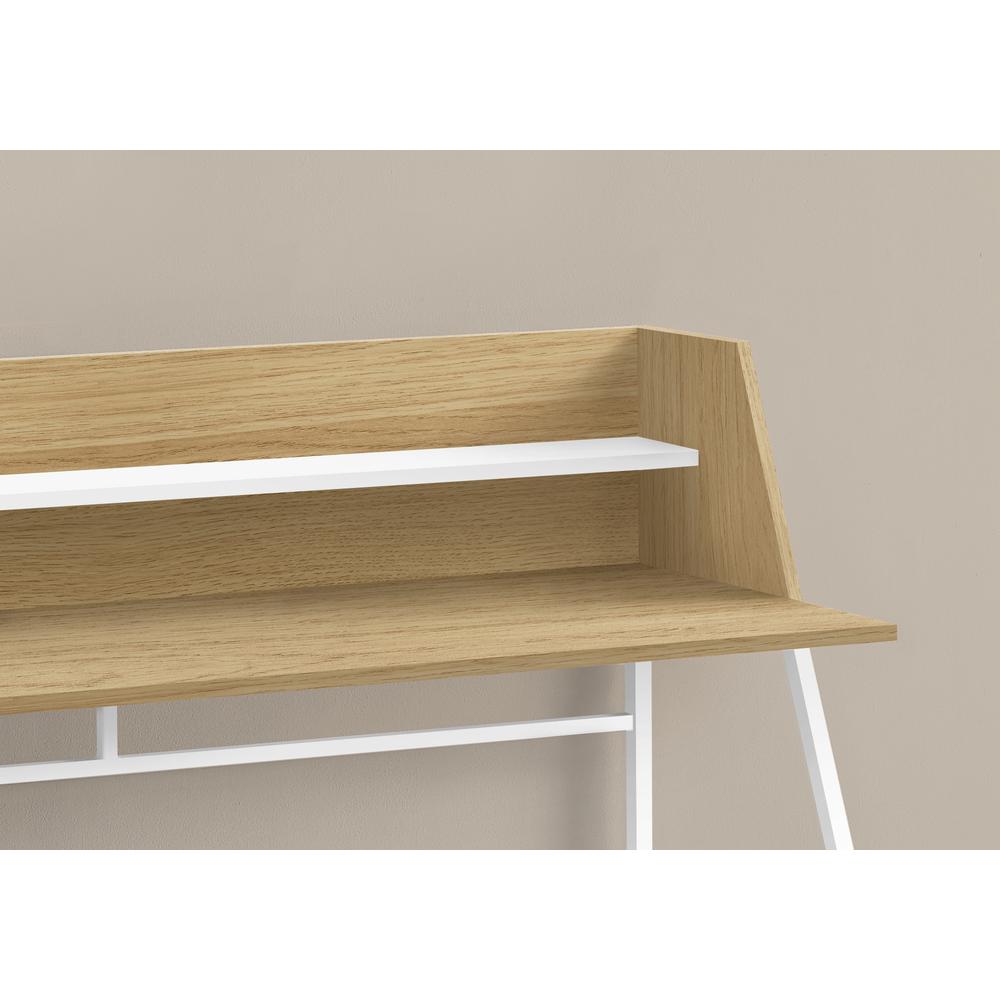 Marcos - Computer Desk Home Office Laptop Storage Shelves 48"L Work Natural