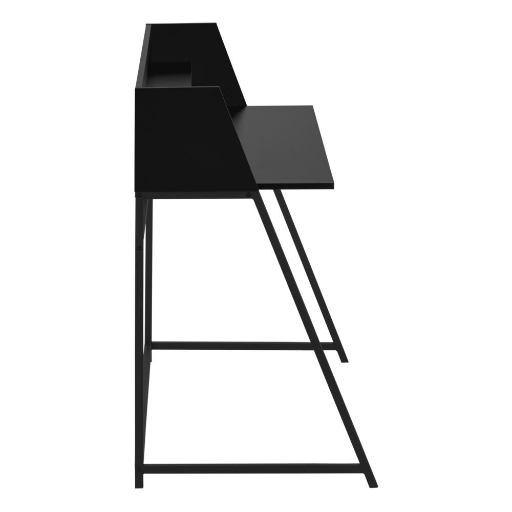 Dexter - Computer Desk Home Office Laptop Storage Shelves 48"L Work Black