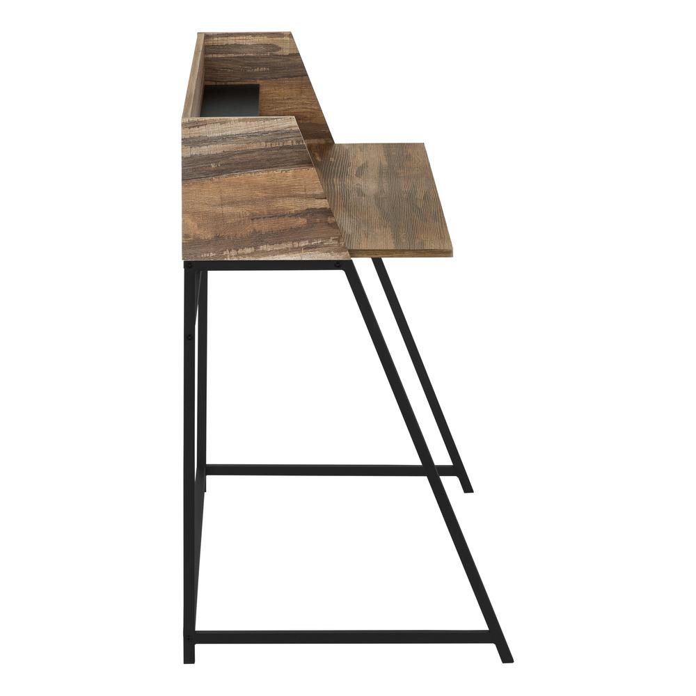 Gala - Computer Desk Home Office Laptop Storage Shelves 48"L Work Brown