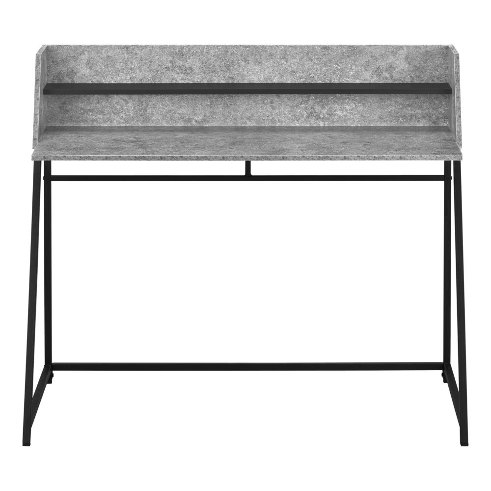 Danton - Computer Desk Home Office Laptop Storage Shelves 48"L Work Grey